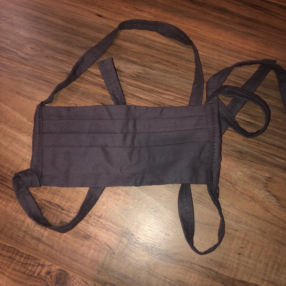 Gray disinfected homemade mask